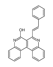 7-styryl-5H-dibenzo[c,f][2,7]naphthyridin-6-one