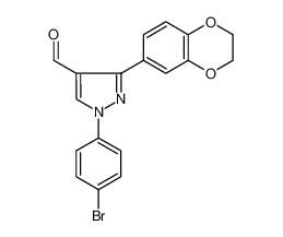 1-(4-BROMOPHENYL)-3-(2,3-DIHYDROBENZO[B][1,4]DIOXIN-6-YL)-1H-PYRAZOLE-4-CARBALDEHYDE 618099-06-2