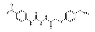 Acetic acid, 2-(4-ethylphenoxy)-, 2-[[(4-nitrophenyl)amino]thioxomethyl]hydrazide