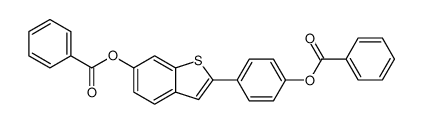 2-[4-(苯甲酰基氧基)苯基]苯并[b]噻吩-6-醇 6-苯甲酸酯