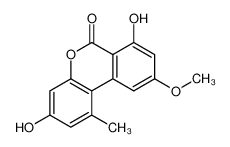 3,7-Dihydroxy-9-methoxy-1-methyl-6H-benzo[c]chromen-6-one 23452-05-3