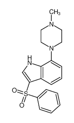 3-(benzenesulfonyl)-7-(4-methylpiperazin-1-yl)-1H-indole 478082-99-4