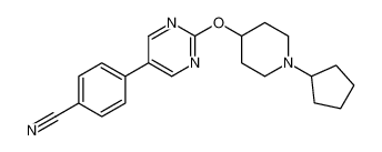 4-[2-(1-cyclopentylpiperidin-4-yl)oxypyrimidin-5-yl]benzonitrile 832734-48-2