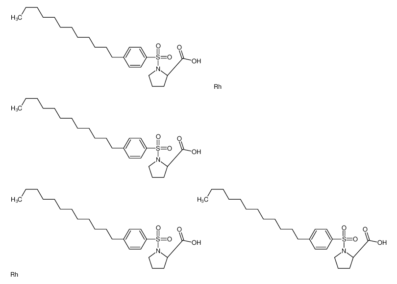 (2R)-1-(4-dodecylphenyl)sulfonylpyrrolidine-2-carboxylic acid,rhodium 178879-60-2