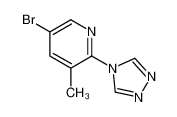5-bromo-3-methyl-2-(1,2,4-triazol-4-yl)pyridine 1082766-52-6
