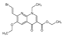 76671-23-3 spectrum, ethyl 7-(2-bromovinyl)-6-ethoxy-1-ethyl-4-oxo-1,4-dihydro-1,8-naphthyridine-3-carboxylate