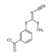 [methylsulfanyl-(3-nitrophenyl)sulfanylmethylidene]cyanamide 152382-09-7