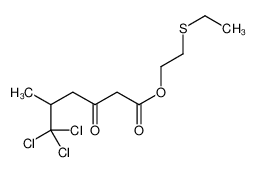 2-ethylsulfanylethyl 6,6,6-trichloro-5-methyl-3-oxohexanoate 91265-42-8