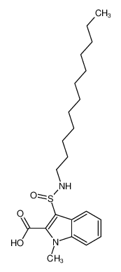 3-dodecylsulfinamoyl-1-methylindole-2-carboxylic acid 872593-15-2