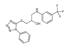 1-(1-phenyltetrazol-5-yl)sulfanyl-3-[3-(trifluoromethyl)anilino]propan-2-ol