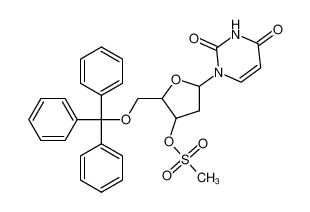 5983-03-9 spectrum, [5-(2,4-dioxopyrimidin-1-yl)-2-(trityloxymethyl)oxolan-3-yl] methanesulfonate