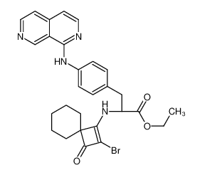 ethyl (2S)-2-[(2-bromo-3-oxospiro[3.5]non-1-en-1-yl)amino]-3-[4-(2,7-naphthyridin-1-ylamino)phenyl]propanoate