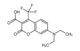 7-(diethylamino)-2-oxo-4-(trifluoromethyl)chromene-3-carboxylic acid 333303-14-3