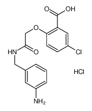 2-[2-[(3-aminophenyl)methylamino]-2-oxoethoxy]-5-chlorobenzoic acid,hydrochloride