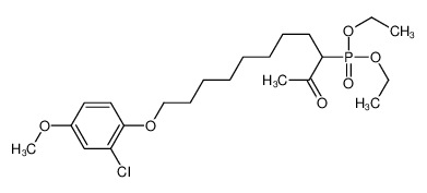 73514-98-4 11-(2-chloro-4-methoxyphenoxy)-3-diethoxyphosphorylundecan-2-one