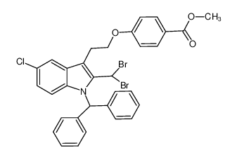 683813-75-4 spectrum, methyl 4-(2-(1-benzhydryl-5-chloro-2-(dibromomethyl)-1H-indol-3-yl)ethoxy)benzoate