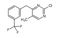 2-chloro-5-methyl-4-[[3-(trifluoromethyl)phenyl]methyl]pyrimidine 226905-70-0