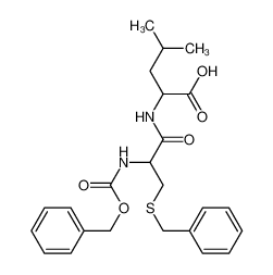 2-[[3-benzylsulfanyl-2-(phenylmethoxycarbonylamino)propanoyl]amino]-4-methylpentanoic acid 18830-14-3