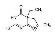 5-ethyl-5-(2-methylprop-2-enyl)-2-sulfanylidene-1,3-diazinane-4,6-dione 115-56-0