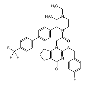 356057-34-6 structure, C36H38F4N4O2S