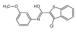 3-chloro-N-(3-methoxyphenyl)-1-benzothiophene-2-carboxamide 113424-97-8