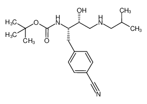 tert-butyl ((2S,3R)-1-(4-cyanophenyl)-3-hydroxy-4-(isobutylamino)butan-2-yl)carbamate 956003-99-9