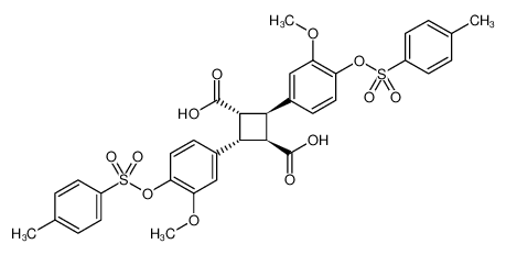 823788-08-5 structure, C34H32O12S2