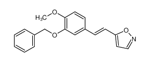 5-[2-(4-methoxy-3-phenylmethoxyphenyl)ethenyl]-1,2-oxazole 141207-04-7