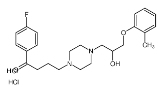 1-(4-fluorophenyl)-4-[4-[2-hydroxy-3-(2-methylphenoxy)propyl]piperazin-1-yl]butan-1-one,dihydrochloride 40943-87-1