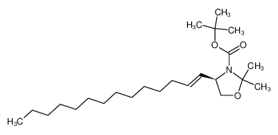 185944-54-1 spectrum, tert-butyl (R)-2,2-dimethyl-4-(tetradec-1-en-1-yl)oxazolidine-3-carboxylate