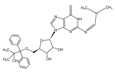 160905-87-3 spectrum, 5'-O-[(tert-butyl)diphenylsilyl]-2-[(dimethylamino)methylidene]guanosine