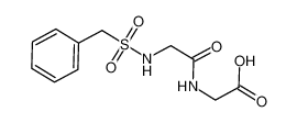 2-[[2-(benzylsulfonylamino)acetyl]amino]acetic acid 7512-45-0