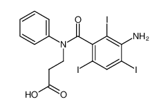 3-(N-(3-amino-2,4,6-triiodobenzoyl)anilino)propanoic acid 3115-05-7
