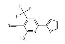 2-sulfanylidene-6-thiophen-2-yl-4-(trifluoromethyl)-1H-pyridine-3-carbonitrile 104960-50-1