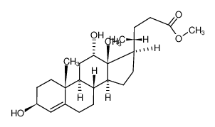 125646-27-7 3β,12α-dihydroxy-cholen-(4)-oic acid-(24)-methyl ester