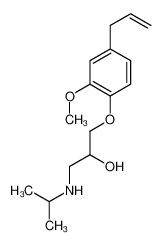 20041-39-8 1-(2-甲氧基-4-丙-2-烯基-苯氧基)-3-(丙-2-基氨基)丙-2-醇