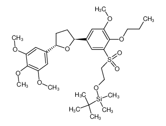 (2S,5S)-2-[3-[[2-[(叔丁基二甲基硅)氧]乙基]磺酰基]-5-甲氧基-4-丙氧基苯基]-5-(3,4,5-三甲氧基苯基)四氢呋喃