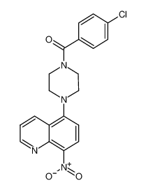 (4-chlorophenyl)-[4-(8-nitroquinolin-5-yl)piperazin-1-yl]methanone 115687-05-3