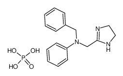 N-benzyl-N-(4,5-dihydro-1H-imidazol-2-ylmethyl)aniline,phosphoric acid 154-68-7