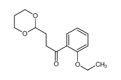 3-(1,3-dioxan-2-yl)-1-(2-ethoxyphenyl)propan-1-one 884504-33-0