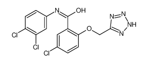 5-chloro-N-(3,4-dichlorophenyl)-2-(2H-tetrazol-5-ylmethoxy)benzamide