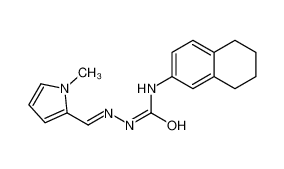 1-[(E)-(1-methylpyrrol-2-yl)methylideneamino]-3-(5,6,7,8-tetrahydronaphthalen-2-yl)urea 126936-20-7