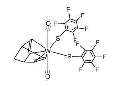 153980-26-8 structure, C21H4F10O2S2W