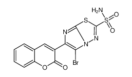 5-bromo-6-(2-oxochromen-3-yl)imidazo[2,1-b][1,3,4]thiadiazole-2-sulfonamide 183999-74-8