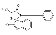 5-methyl-3-phenylspiro[1,3-thiazolidine-2,3'-1H-indole]-2',4-dione 91870-65-4