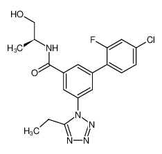 1000585-72-7 structure, C19H19ClFN5O2