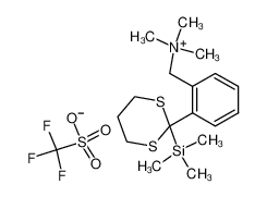 101681-24-7 2-[o-(N,N-Dimethylaminomethyl)-phenyl]-2-trimethylsilyl-1,3-dithiane ammonium triflate salt