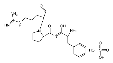 (2S)-N-[(2R)-2-amino-3-phenylpropanoyl]-1-[(2S)-5-(diaminomethylideneamino)-1-oxopentan-2-yl]pyrrolidine-2-carboxamide,sulfuric acid 83997-16-4