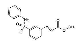 methyl (2E)-3-(3-[(phenylamino)sulfonyl]phenyl)prop-2-enoate 866323-86-6