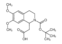 2-[6,7-dimethoxy-2-[(2-methylpropan-2-yl)oxycarbonyl]-3,4-dihydro-1H-isoquinolin-1-yl]acetic acid 282524-92-9